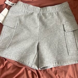 Aritzia Heather Gray Cargo Shorts
